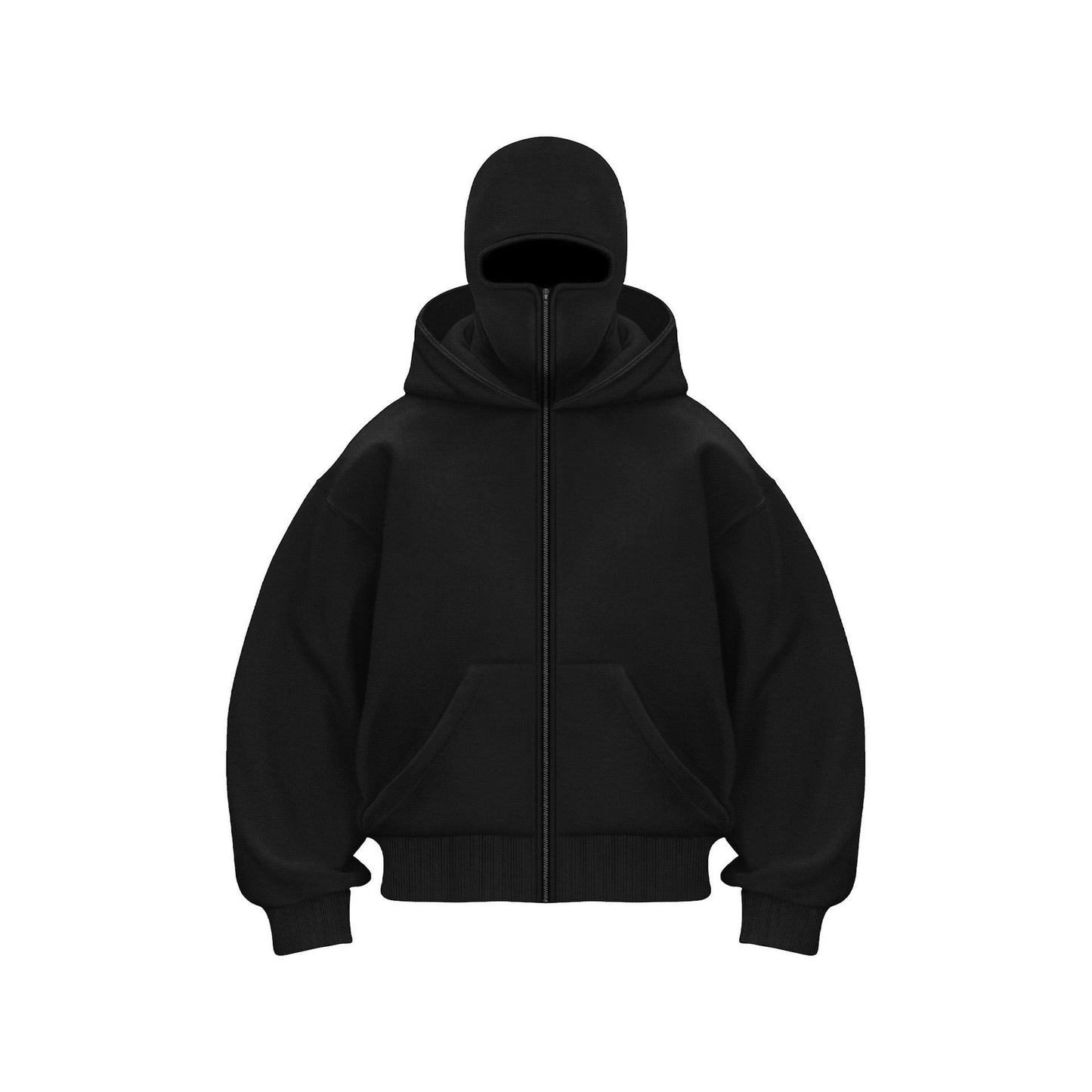 Premium Cotton BALACLAVA HOODIE LIMITED BLACK